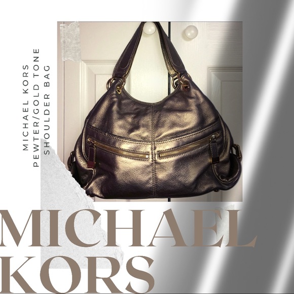 MICHAEL KORS PEWTER BAG. - Picture 1 of 6